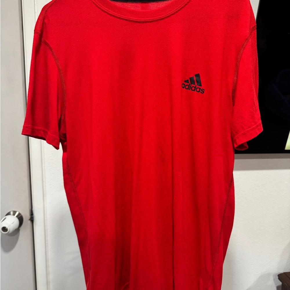 Adidas Red Short Sleeve Tee